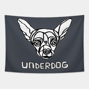 Underdog, Small Dog, Funny Chihuahua Tapestry