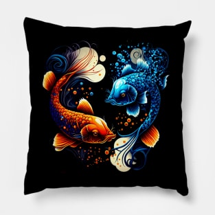 Serene Koi Pillow