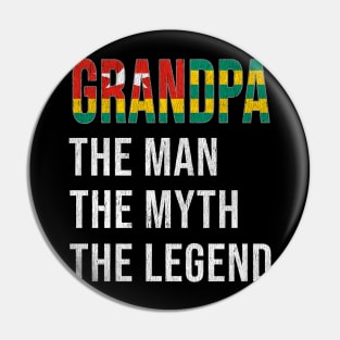 Grand Father Togan Grandpa The Man The Myth The Legend - Gift for Togan Dad With Roots From  Togo Pin