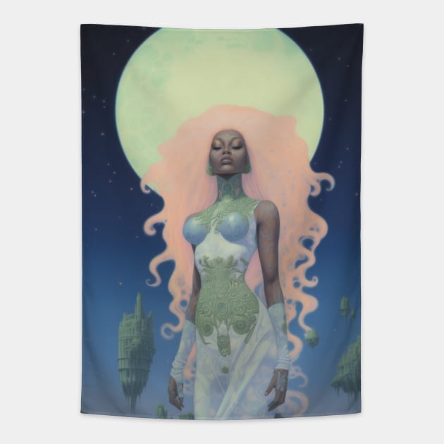 Goddess Now Tapestry by PlushFutura