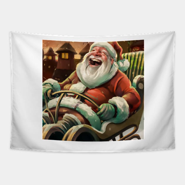 Jolly Santa Tapestry by JohnCorney