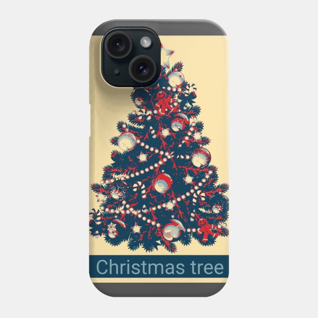 Christmas tree Phone Case by Mustafata996