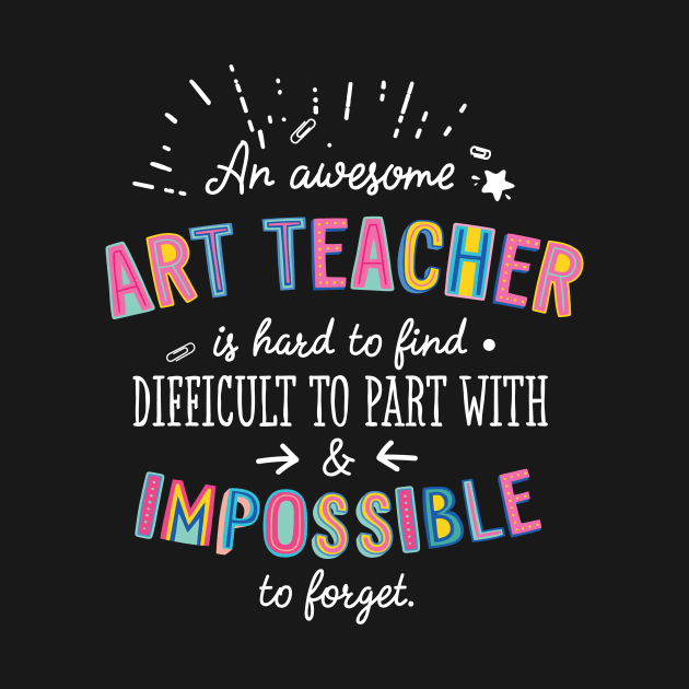 An awesome Art Teacher Gift Idea - Impossible to Forget Quote by BetterManufaktur