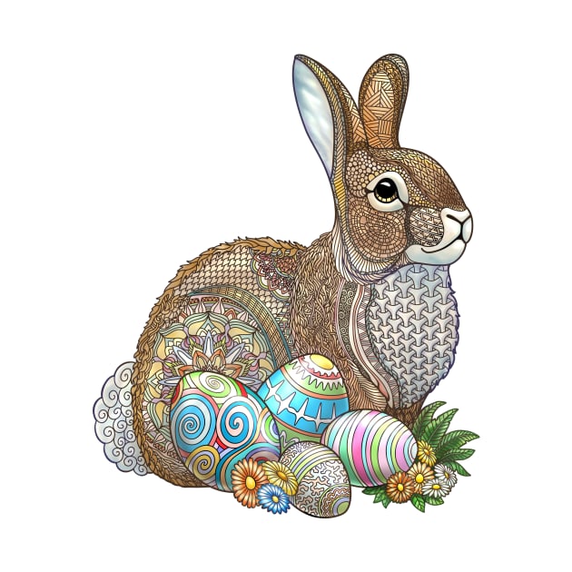 Easter Bunny Zentangle by Hareguizer