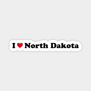 I Love North Dakota Magnet