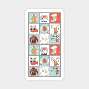 Cute Reindeer Christmas Patterns | Christmas Decor Ideas 2022 Magnet