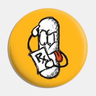 Thinking Pill - Pharmacy Humor Pin