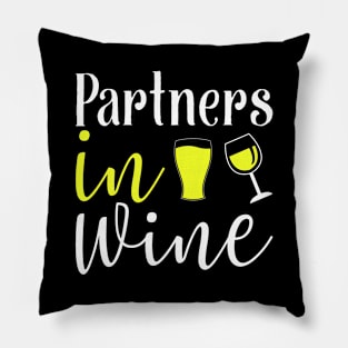 Partners in Wine Pillow