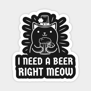 cat beer, cat drinking beer, beer cat, drinking cat, beer, cat, beer drinking gift, drinking animal Magnet