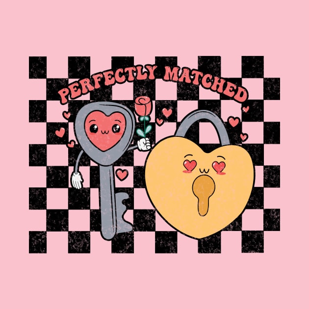 Perfect Match - Heart Lovers Key and Lock by Unified by Design