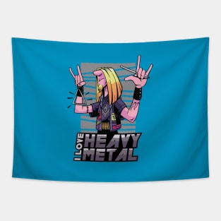 I Love Heavy Metal Tapestry