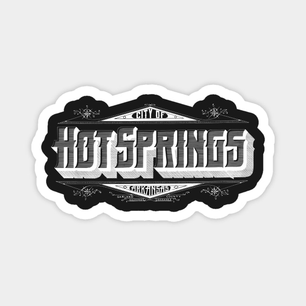 Vintage Hot Springs, AR Magnet by DonDota