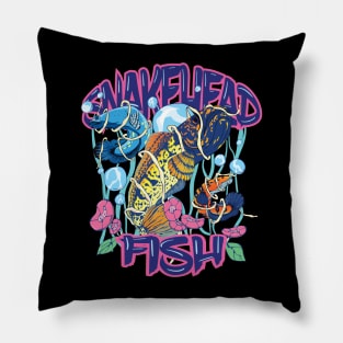 snakehead fish lover Pillow