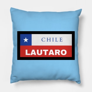 Lautaro City in Chilean Flag Pillow