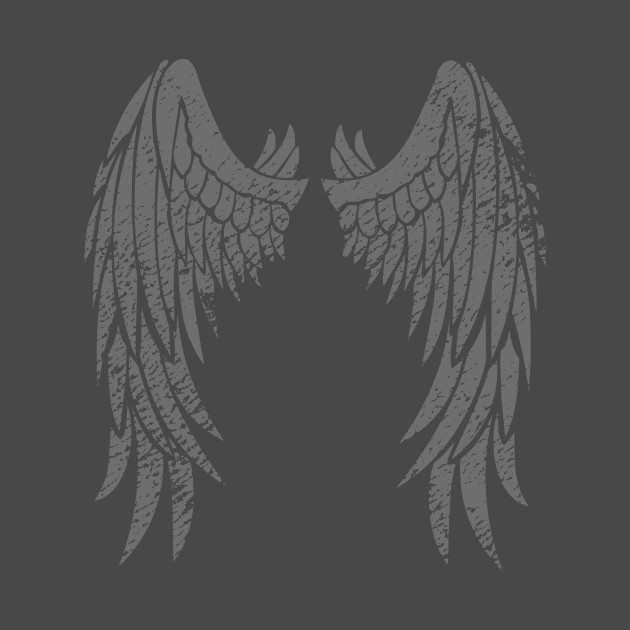 Angel Wings Backprint by EarlGreyTees