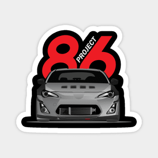 Project 86 Japanase Race Car Magnet