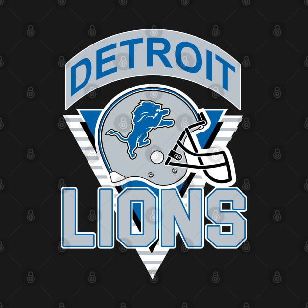 Vintage Retro Detroit Lions by natearmbruster