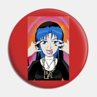 Nun Life t-shirt Pin