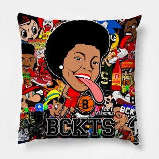 Bckts Cltr Basketball Pillow