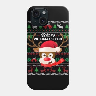 Ugly christmas Rudolph Red nose reindeer Gift Idea Phone Case