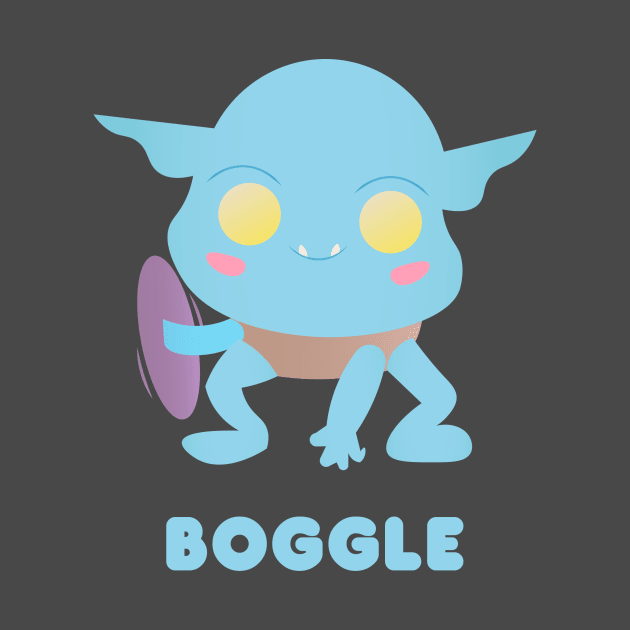 Kawaii Boggle Monster by FlutesLoot