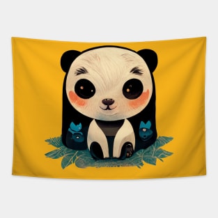 cute baby panda Tapestry