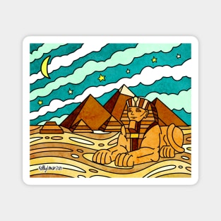 Pyramids & Sphinx of Giza Egypt Magnet