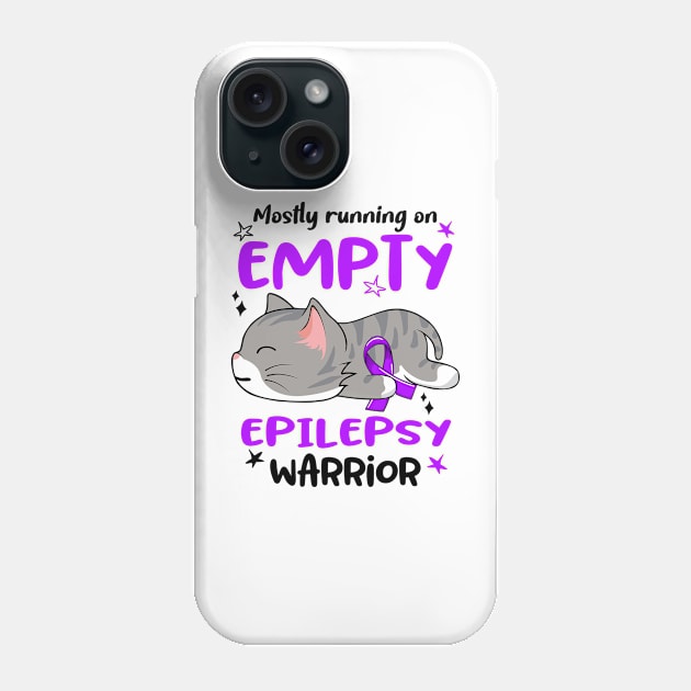 Mostly Running on Empty Epilepsy Warrior Phone Case by ThePassion99