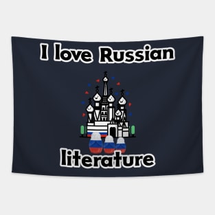 I Love Russian Literature Tapestry