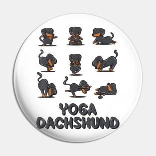 Dachshund Yoga Pose Pin