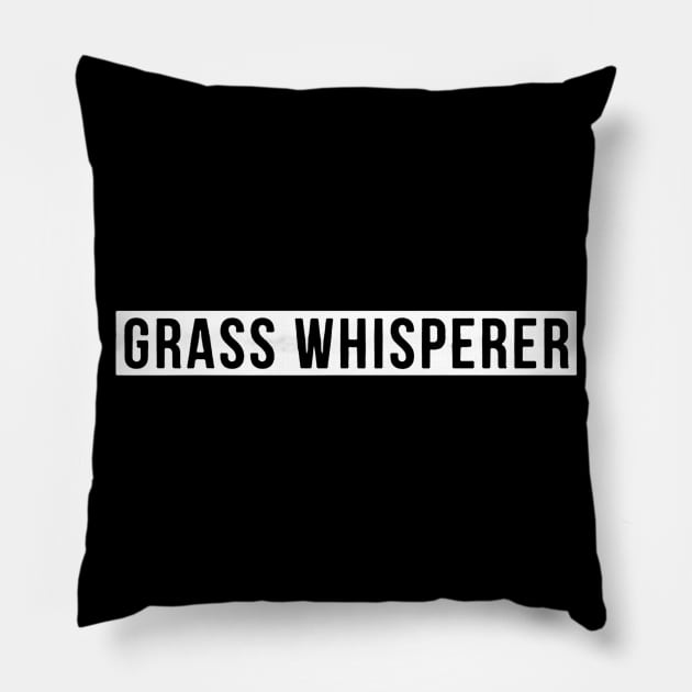 Grass Whisperer Pillow by skgraphicart89