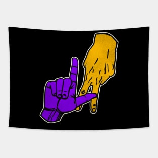 LAKERS Hand Signal Tapestry