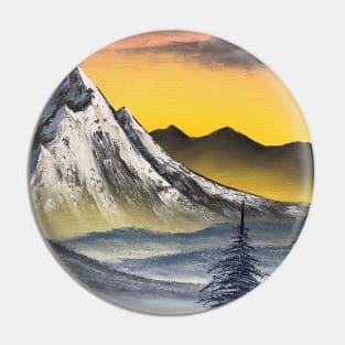 Warm Winter Mountain Pin