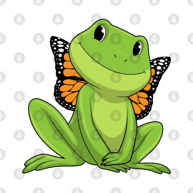 Frog with Butterfly by Markus Schnabel