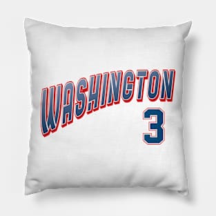 Retro Washington Number 3 Pillow