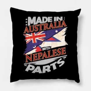 Made In Australia With Nepalese Parts - Gift for Nepalese From Nepal Pillow