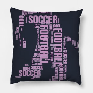 Football word cloud Pillow