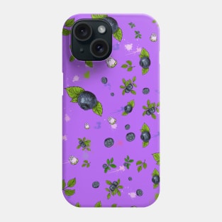 Blueberries Orchard Phone Case