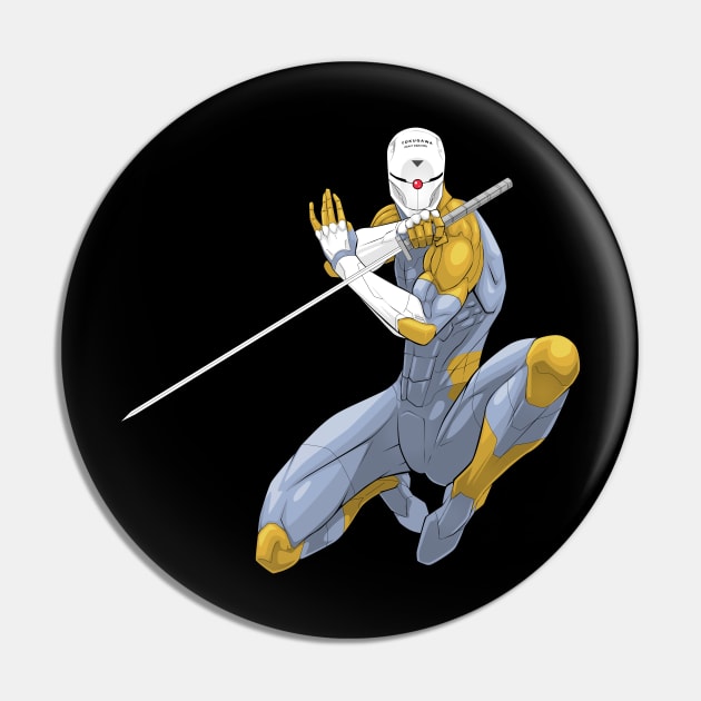 Metal Gear Solid - Cyborg Ninja Gray Fox Pin by CoolDojoBro