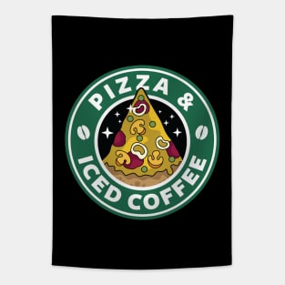 Pizza and Iced Coffee Tapestry