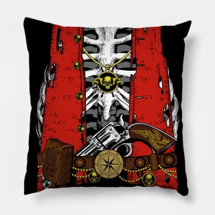 Funny Spooky Pirate Costume Pillow