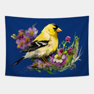 American Goldfinch Backyard Birds Tapestry