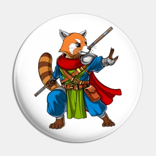 Red Panda Bear Ninja Pin