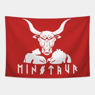 Minotaur - White Tapestry