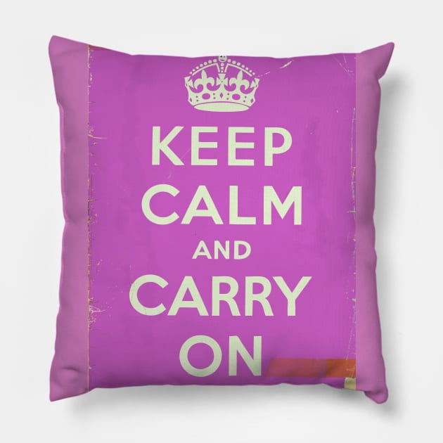 Keep Calm and Carry on vintage Pillow by nickemporium1