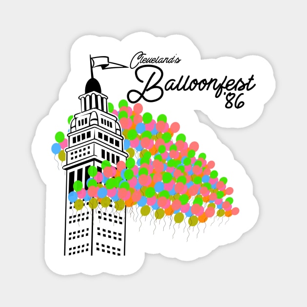 Cleveland Balloonfest '86 Magnet by mbloomstine