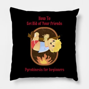 How To Get Rid of Your Friends - Vintage Dark Humour Pillow