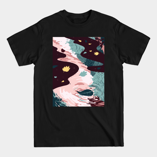 Discover Leaf in Puddle - Rain - T-Shirt