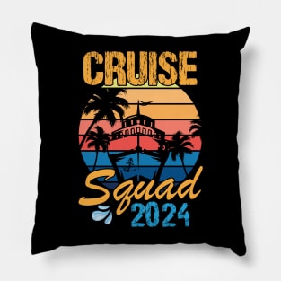 Cruise Squad 2024 Family Cruise Vacation Gifts Pillow