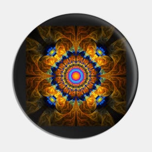 Golden mandala Pin